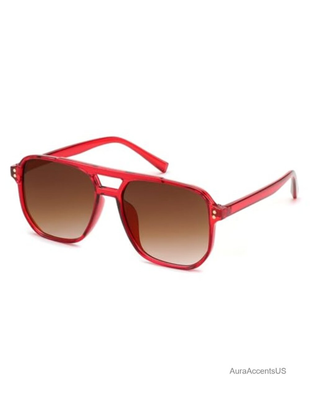 Retro Square Aviator Sunglasses UV400 Full Frame Unisex Vintage 70s Shades
